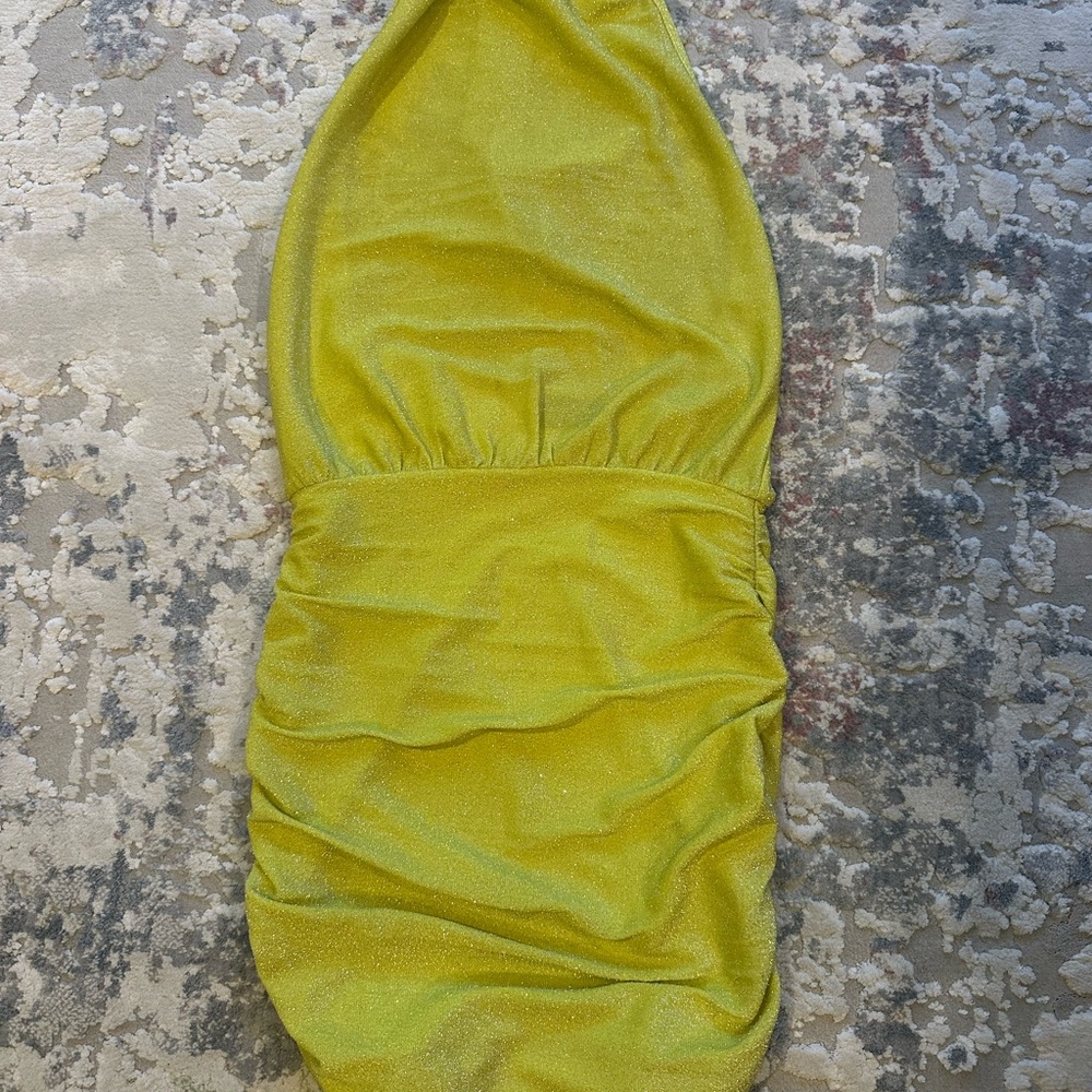 White Fox Boutique Yellow Mini Dress